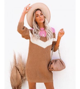 Summer Kinda Girl Chevron Knit Sweater Dress - FINAL SALE